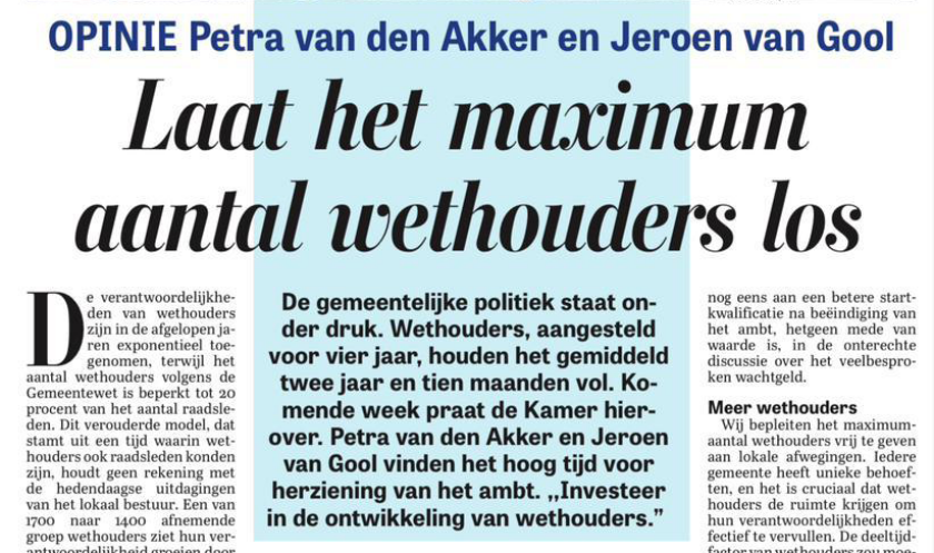 Wethoudersvereniging in de Telegraaf 7 feb 2025 v2 small